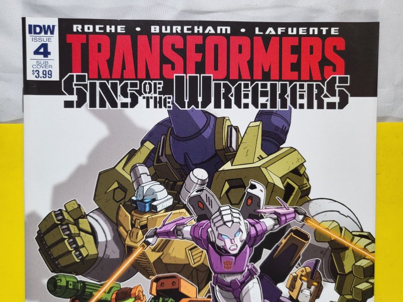 Transformers Sins of the Wreckers #4 Subscription Jack Lawrence Variant 2016 IDW