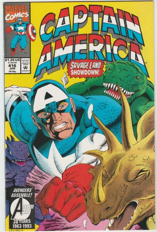 Captain America #416 (Jun-93) NM+ Super-High-Grade Captain America