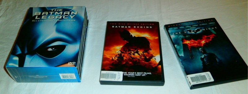 Batman Legacy box set + Batman Begins Dark Knight (set of 6 DVDs)