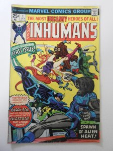 The Inhumans #1 VG- Condition moisture stain