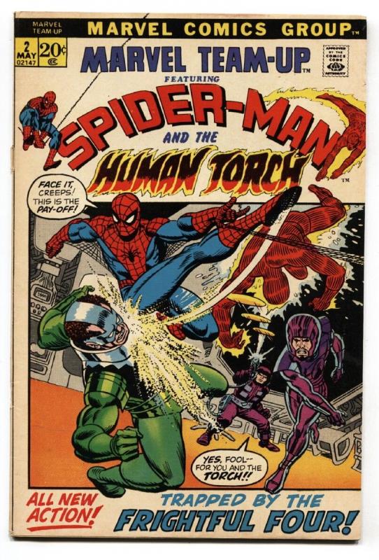 MARVEL TEAM-UP #2-comic book-HUMAN TORCH-SPIDER-MAN-1972