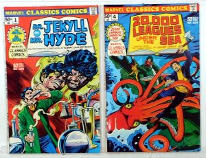 Marvel Classics Lot 2 #1, 4 1976 Dr. Jekyll / 20,000 Leagues Under Sea Comics