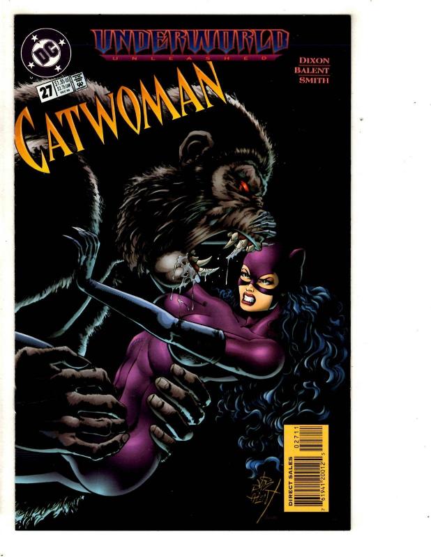 Lot Of 12 Catwoman DC Comic Books # 27 28 (2) 29 (2) 30 (3) 32 (2) 33 (2) SS7