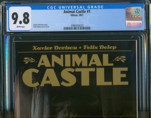 Animal Castle # 1 CGC 9.8 White Pages 1st Print Delep Cover A Ablaze Comics 2021