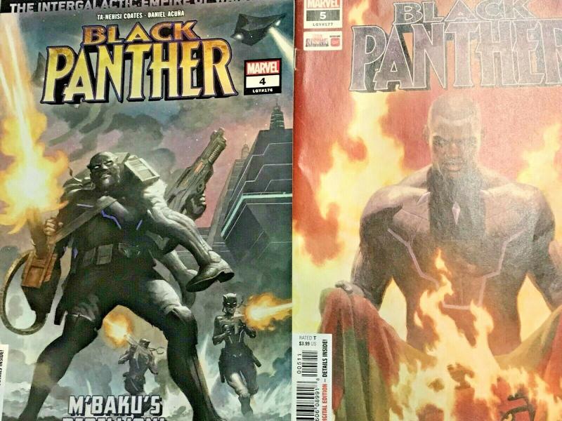 BLACK PANTHER#1-5 VF/NM LOT 2018 TA-NAHISI COATES  MARVEL COMICS