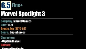 Marvel Spotlight 3 (1979) FN+ Bronze Age Marvel Comics
