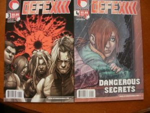 4 DDP Aftermath DEFEX Comic #1 #2 #3 #4 Dangerous Secrets (2004) Wolfman Caselli