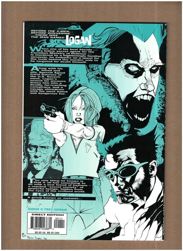 Logan Shadow Society Marvel Comics 1996 Wolverine Sabretooth NM- 9.2