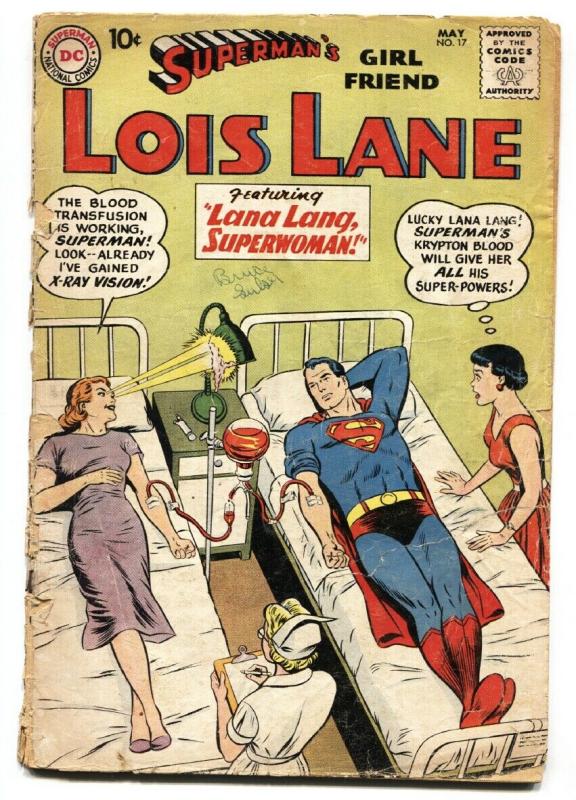 SUPERMAN'S GIRLFRIEND LOIS LANE #17-1960-2nd appearance of BRAINIAC