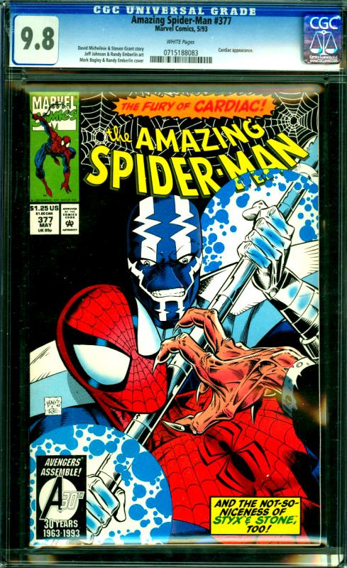 Amazing Spider-Man #377 CGC Graded 9.8 Cardiac App.