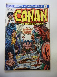 Conan the Barbarian #33 (1973) GD/VG Condition 3/4 tear fc