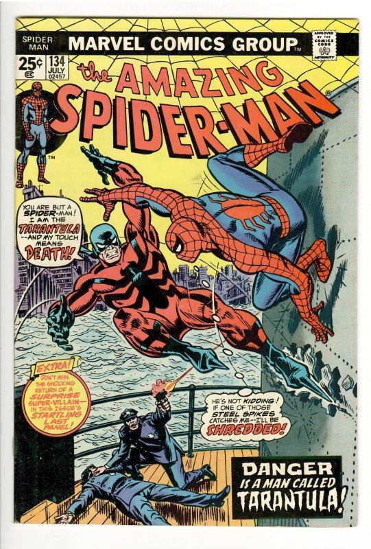 AMAZING SPIDERMAN 134 VF 8.0;1st APP TARANTULA;2nd PUNISHER??