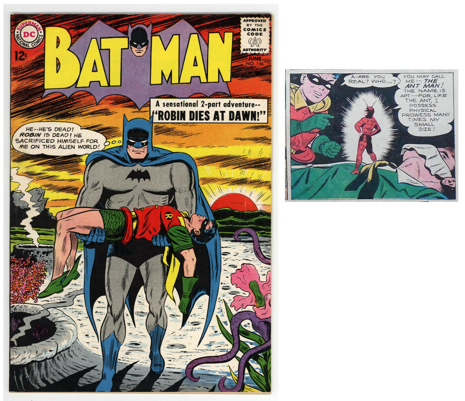 Batman #156 F/VF - Classic Issue: Robin Dies at Dawn! - Ant-Man - 1963 |  Comic Books - Silver Age, Ant-Man / HipComic