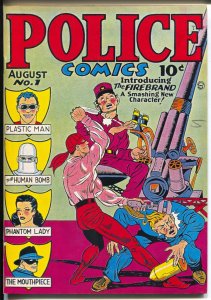 Police Comics 1970's-Reprints Police Comics #1 from 1941-color cover-NM