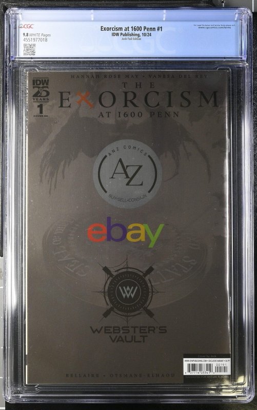 Exorcism at 1600 Penn (2024) #1 - CGC 9.8 - Jock Foil Variant