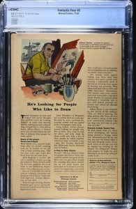 Fantastic Four #8 1962 Marvel Comics CGC 5.0 1st Alicia Masters & Puppet Master