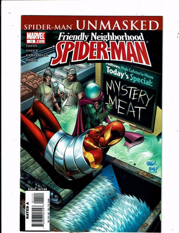 Lot of 4 Friendly Neighborhood Spider-Man Marvel Comic Books #8 9 11 13 AK2