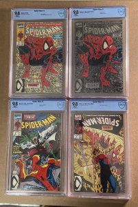 Spiderman 1990 (McFarlane)  #1  #1a  #2  #3 (CBCS 9.8 NM-MT ) SET
