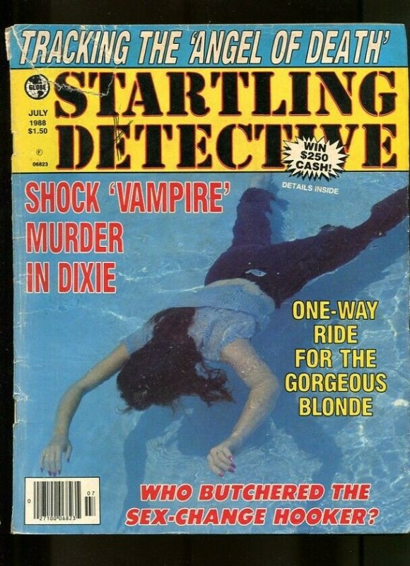 STARTLING DETECTIVE-07/1988-VAMPIRE MURDER-HOOKER-HANGMAN-DEATH RIDE G