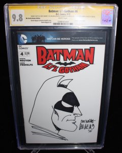 Batman: Li'l Gotham #4 (CGC 9.8) Signed/Sketch by Len Wein & Herb Trimpe - 2013