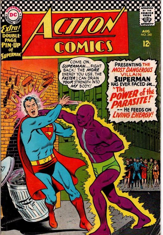 ACTION COMICS #340 FIRST APP PARASITE VG $27.00