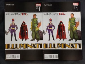 Illuminati #1 2x - 2PC LOT / Hip-Hop Variant (9.0) 2015