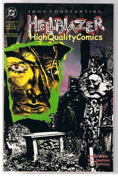 HELLBLAZER 44, NM, John Constantine, Vertigo, Garth Ennis, 1988, more in store