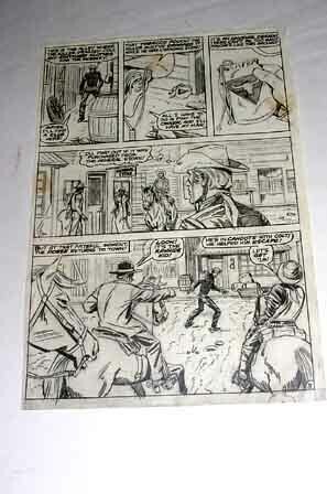 MARVEL PRODUCTION ART-RAWHIDE KID-PG 9-MARVEL PHOTOCOPY