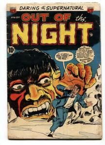 OUT OF THE NIGHT #16-LANDAU ART-PRE CODE-VAMPIRE STORY - VG