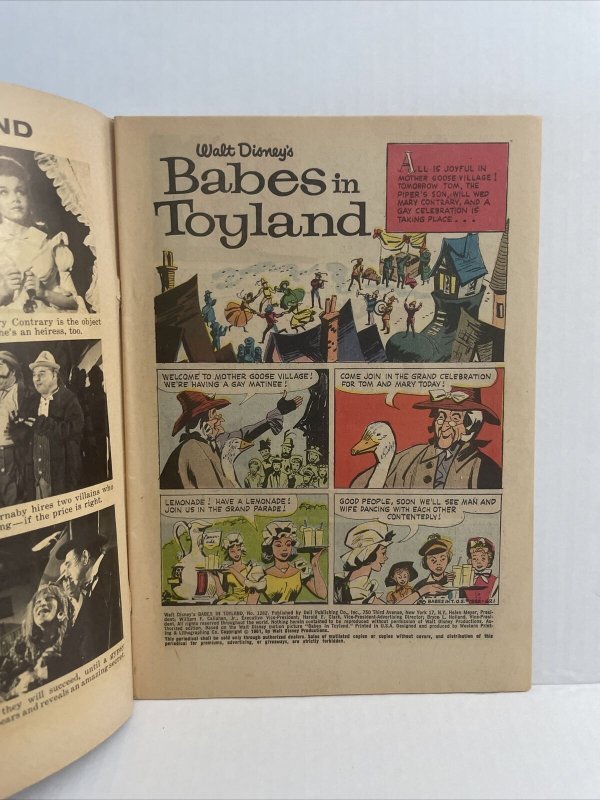 Walt Disney's Babes In Toyland #1282   1962 Dell