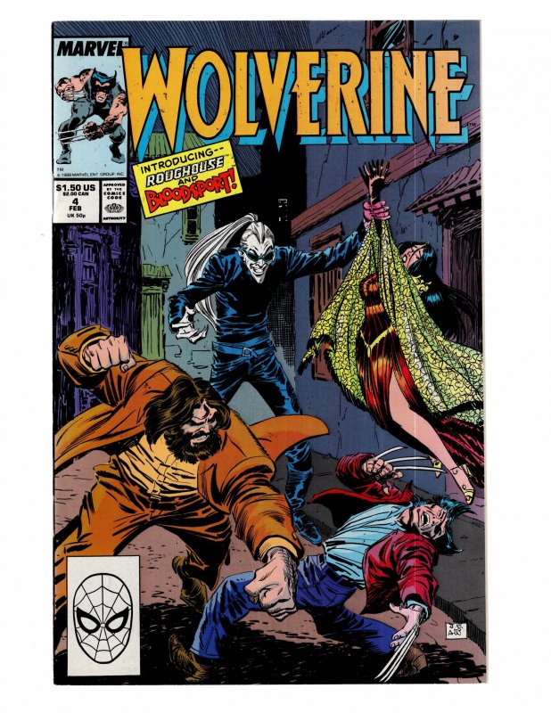 Wolverine #4 Direct Edition (VF+) 1989  / ID#439