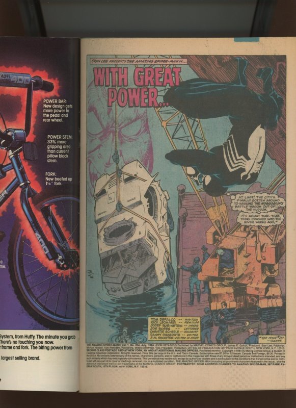 (1984) The Amazing Spider-Man #254: COPPER AGE! NEWSSTAND! (7.5)