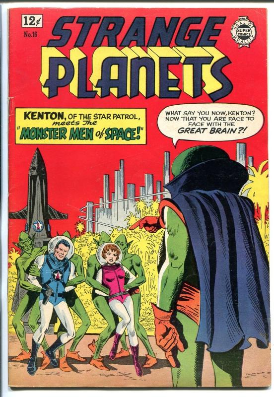 STRANGE PLANETS #16 1964-IW-KENTON OF THE STAR PATROL KINSTLER-vf