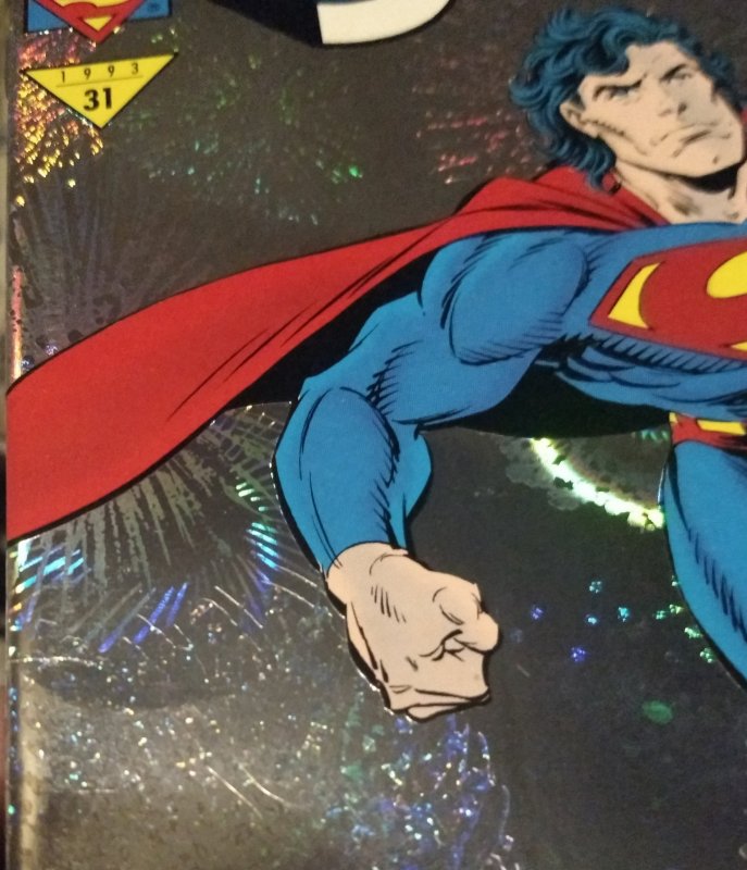 Adventures of Superman #505 FN reflective cover