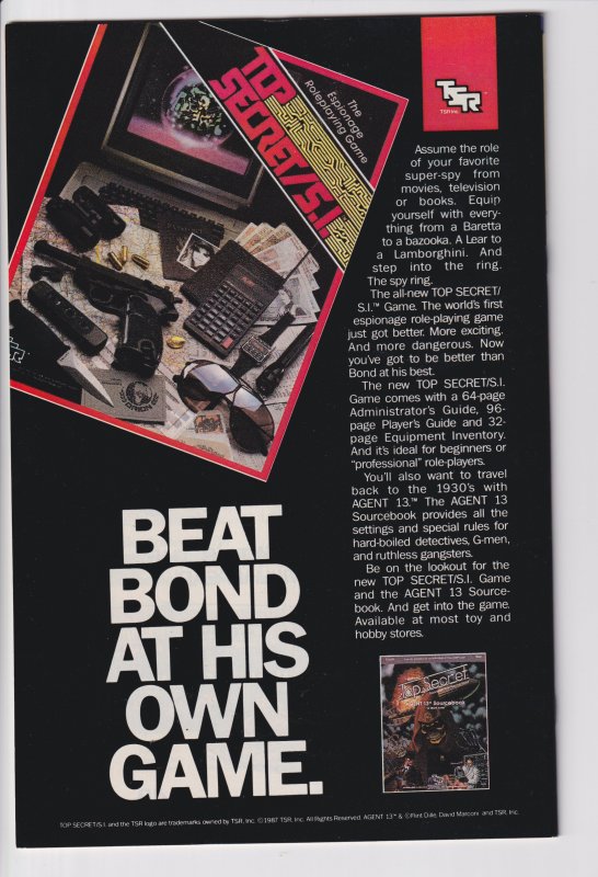 NAM #13 NEWSSTAND (Dec 1987) NM- 9.2 white!