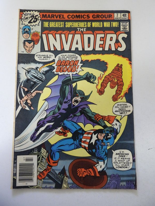 The Invaders #7 (1976) VG/FN Condition MVS Intact