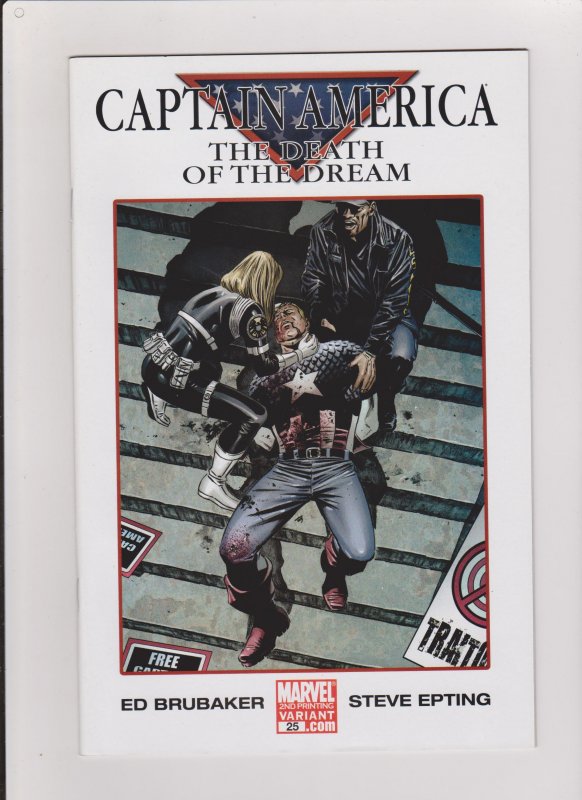 CAPTAIN AMERICA #25  VF/NM 2007 MARVEL COMICS DEATH OF CAPTAIN AMERICA