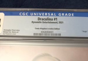 Dynamite Entertainment Draculina 1 (2021) Comic Kingdom Creative Virgin CGC 9.4