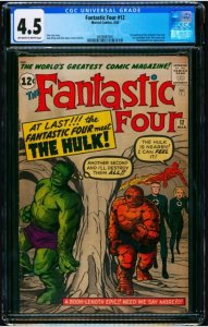 Fantastic Four #12 (1963) CGC Graded 4.5