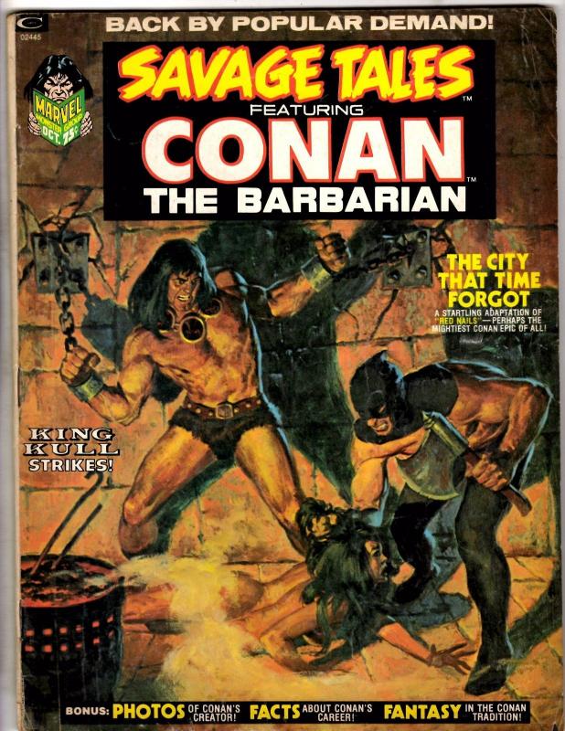 Savage Tales # 2 FN Marvel Comic Book Curtis Magazine Conan Barbarian Sonja WI1