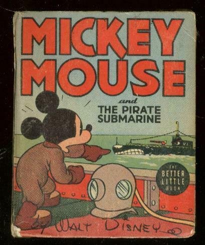 MICKEY MOUSE #1463-PIRATE SUBMARINE-BIG LITTLE BOOK '39 VG/FN 