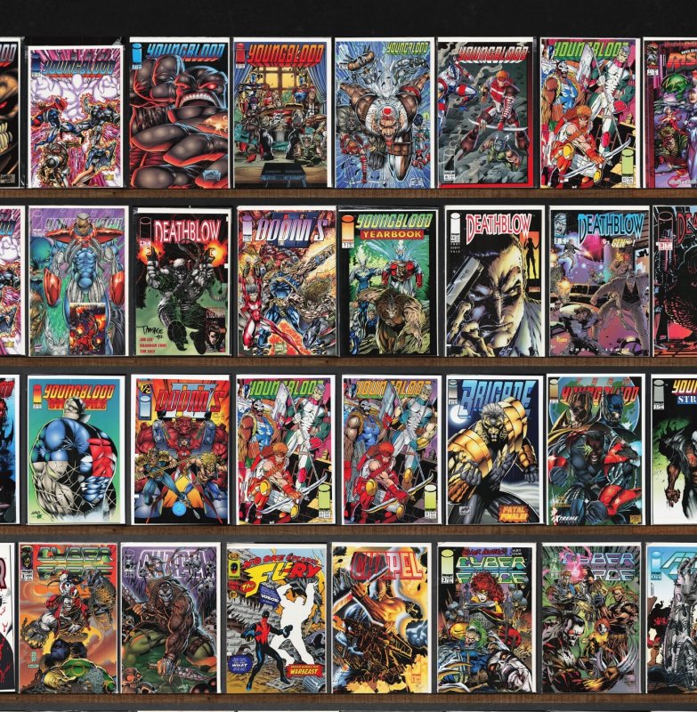 Huge Lot 140+ Comics with Deathblow, Youngblood, Youngblood Strikefile & More!