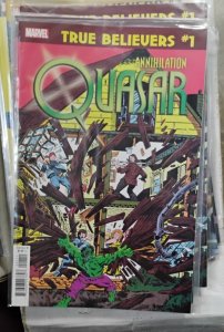 TRUE BELIEVERS annihilation QUASAR  # 1   2020 marvel HULK  234 KEY 1