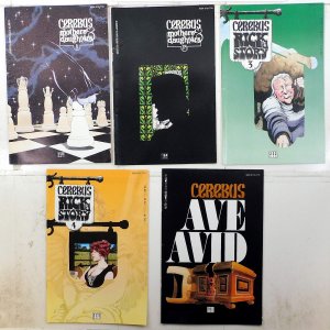 Cerebus Lot 5 #101, 158, 184, 222, 223 (1987) Aardvark-Vanaheim 1st Print Comics