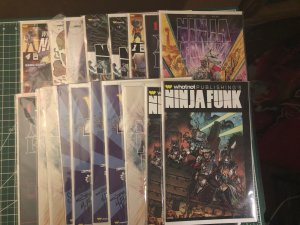 Ninja Funk 1, 2, 4.  Multiple signed copies, variants, 18 total.  NM never read.