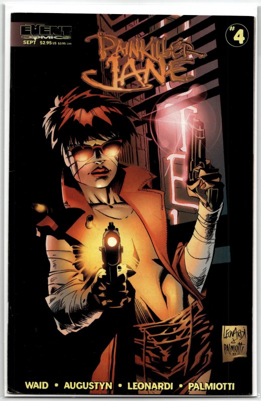 Painkiller Jane #4 Variant Cover (1997) Painkiller Jane