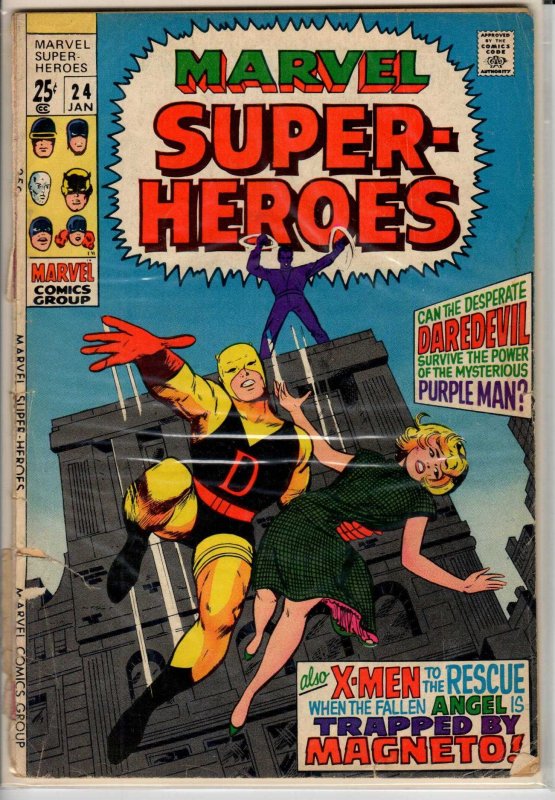 Marvel Super-Heroes #24 1.5 FA/G Detached front cover