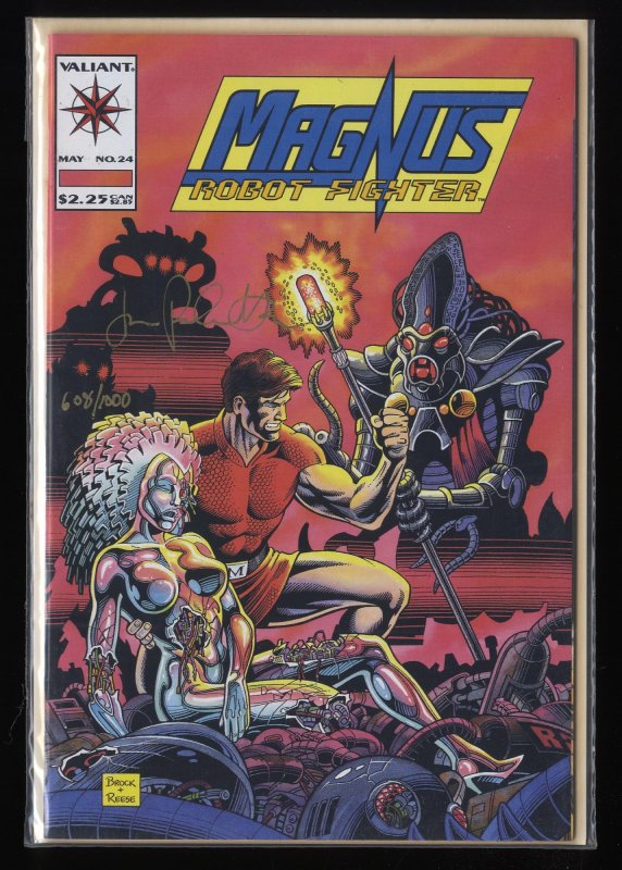 Magnus Robot Fighter (1991) #24 Near Mint Signed By Jimmy Palmiotti!