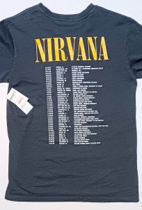 YELLOW SMILEY | NIRVANA TOUR BOYS 18 GRAPHIC COTTON TEE | NEW W/TAGS