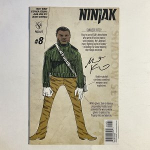 Ninjak 8 2015 Signed by Matt Kindt Valiant NM near mint